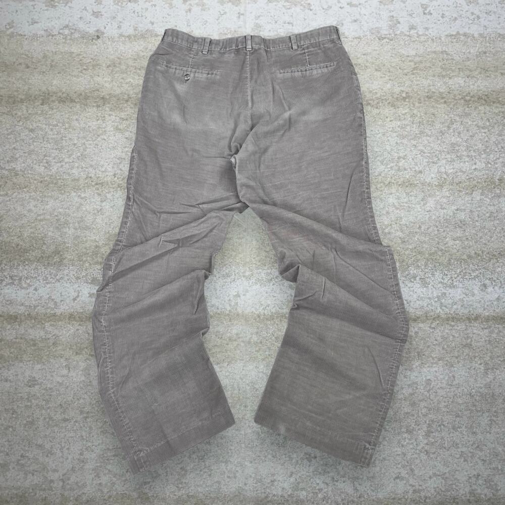 Vintage 90s Towncraft Corduroy Pants 34x30 Baggy Wide Leg Fit Tan Cotton